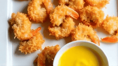 Air Fryer Coconut Shrimp with Tangy Mango Dipping Sauce – A Tropical Appetizer Delight!