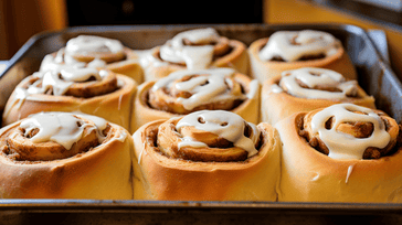 Delicious Homemade Cinnamon Rolls with Cream Cheese Glaze Recipe