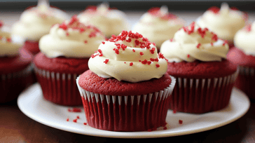 Delicious Red Velvet Cupcakes with Cream Cheese Frosting Recipe